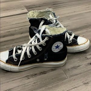 Limited edition denim high top converse all-stars
